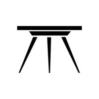 mesa icono vector. mueble ilustración signo. café mesa símbolo. lugar de trabajo logo. vector