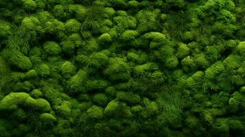 AI generated Moss Textures background photo