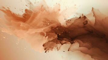 AI generated Mocha color splash background photo