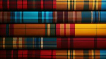 AI generated Plaid Patterns background photo