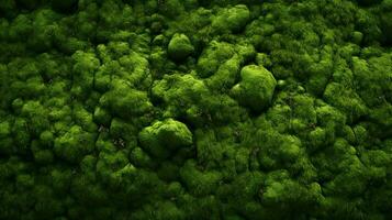 AI generated Moss Textures background photo