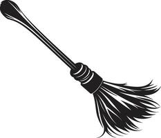 Broomstick Twilight A Halloween FantasyWitchcraft and Broomstick Whirlwinds vector