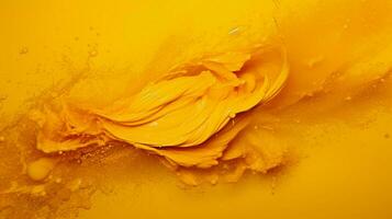 AI generated Mustard color splash background photo
