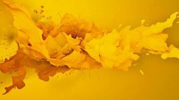 AI generated Mustard color splash background photo