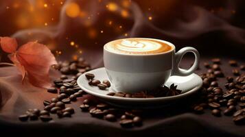 AI generated Mocha soft background photo