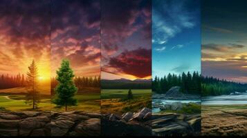 AI generated Nature Landscapes background photo