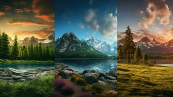 AI generated Nature Landscapes background photo