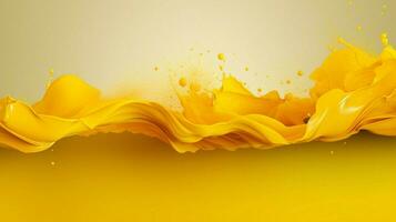 AI generated Mustard color splash background photo