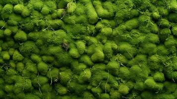 AI generated Moss Textures background photo