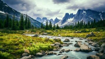 ai generado naturaleza paisajes antecedentes foto