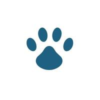 AI generated Pet friendly restaurant monochrome glyph logo. Compassionate care business value. Paw print icon. Design element. Ai art for corporate branding, website vector