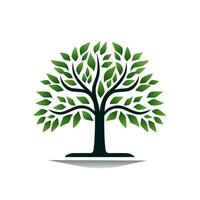 ai generado verde coche concesión lleno degradado logo. sustentabilidad negocio valor. árbol sencillo icono. diseño elemento. ai Arte para corporativo marca, sitio web vector