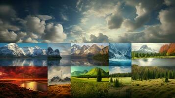 AI generated Nature Landscapes background photo