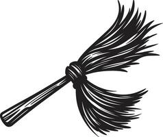 Sweeping Secrets of a Spine Tingling HalloweenBroomstick Mysteries in the Moonlight vector