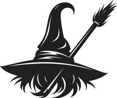 Broomstick Magic A Halloween TaleThe Haunted Broom A Spooky Story vector
