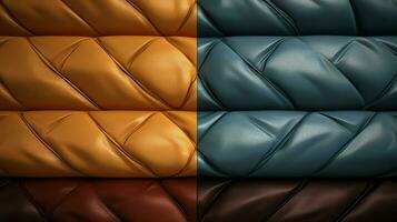 AI generated Quilted Fabric Textures background photo