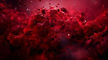 AI generated Ruby color splash background photo