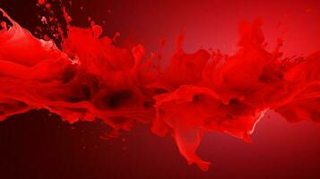 AI generated Red color splash background photo