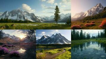 AI generated Nature Landscapes background photo