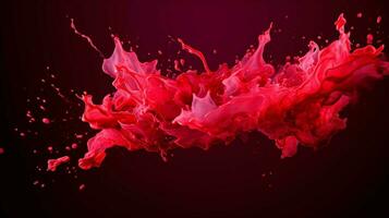 AI generated Ruby color splash background photo