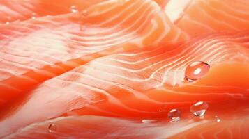 AI generated Salmon color splash background photo