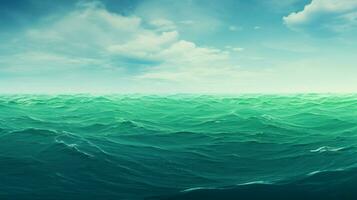 AI generated Sea green background photo