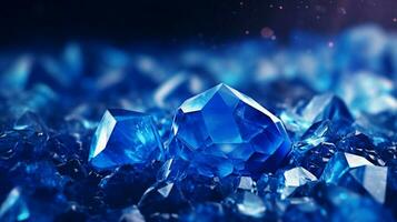 AI generated Sapphire soft background photo