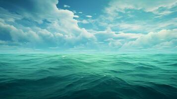 AI generated Sea green hard background photo