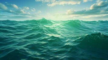 AI generated Sea green hard background photo