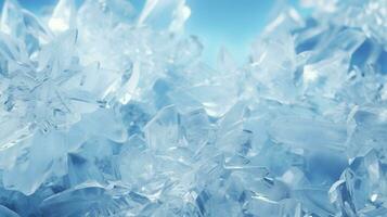 AI generated Snow and Ice Crystals background photo