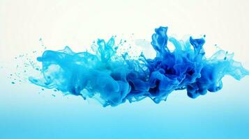 AI generated Sky blue color splash background photo