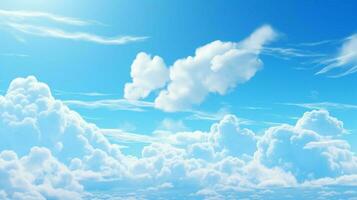 AI generated Sky blue soft background photo