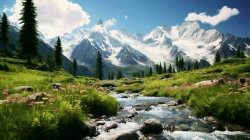 ai generado naturaleza paisajes antecedentes foto