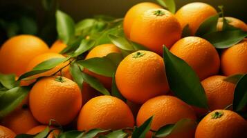 AI generated Tangerine background photo