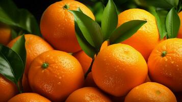 AI generated Tangerine background photo