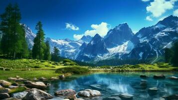 AI generated Nature Landscapes background photo