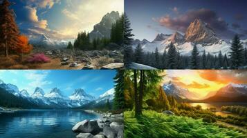 AI generated Nature Landscapes background photo