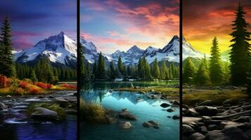 AI generated Nature Landscapes background photo