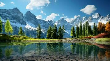 AI generated Nature Landscapes background photo