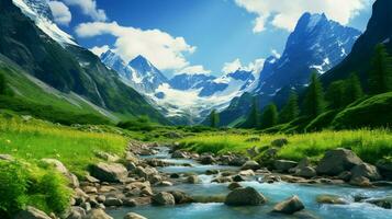 AI generated Nature Landscapes background photo