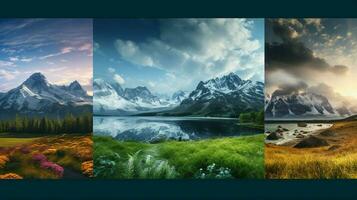 AI generated Nature Landscapes background photo