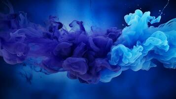 AI generated Indigo color splash background photo