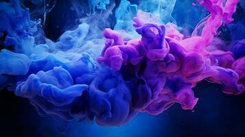 AI generated Indigo color splash background photo