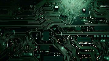 AI generated circuit board background photo