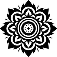 Mandala - Minimalist and Flat Logo - Vector illustration