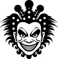 Clown, Minimalist and Simple Silhouette - Vector illustration