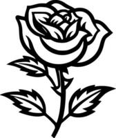 Rose - High Quality Vector Logo - Vector illustration ideal for T-shirt graphic