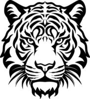 Tigre - minimalista y plano logo - vector ilustración