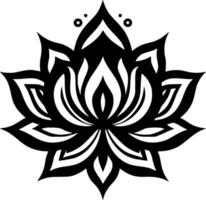 Mandala, Black and White Vector illustration