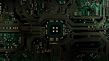 AI generated circuit board background photo